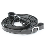 Black leather reins