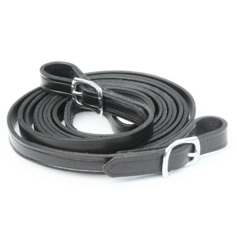 Black leather reins
