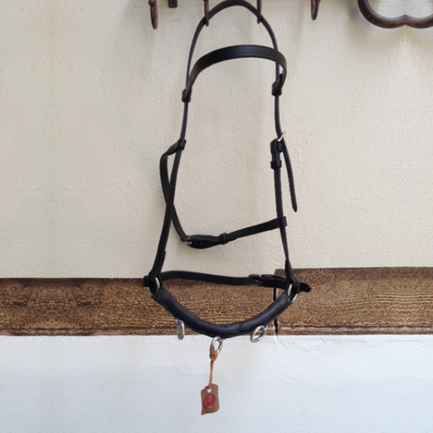 Hand made leather cavesson